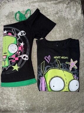 2 Invader Zim graphic tees